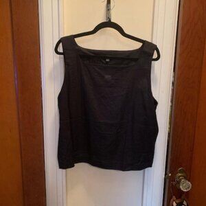 Ann Taylor Linen Boat Neck Shell - Runs Small